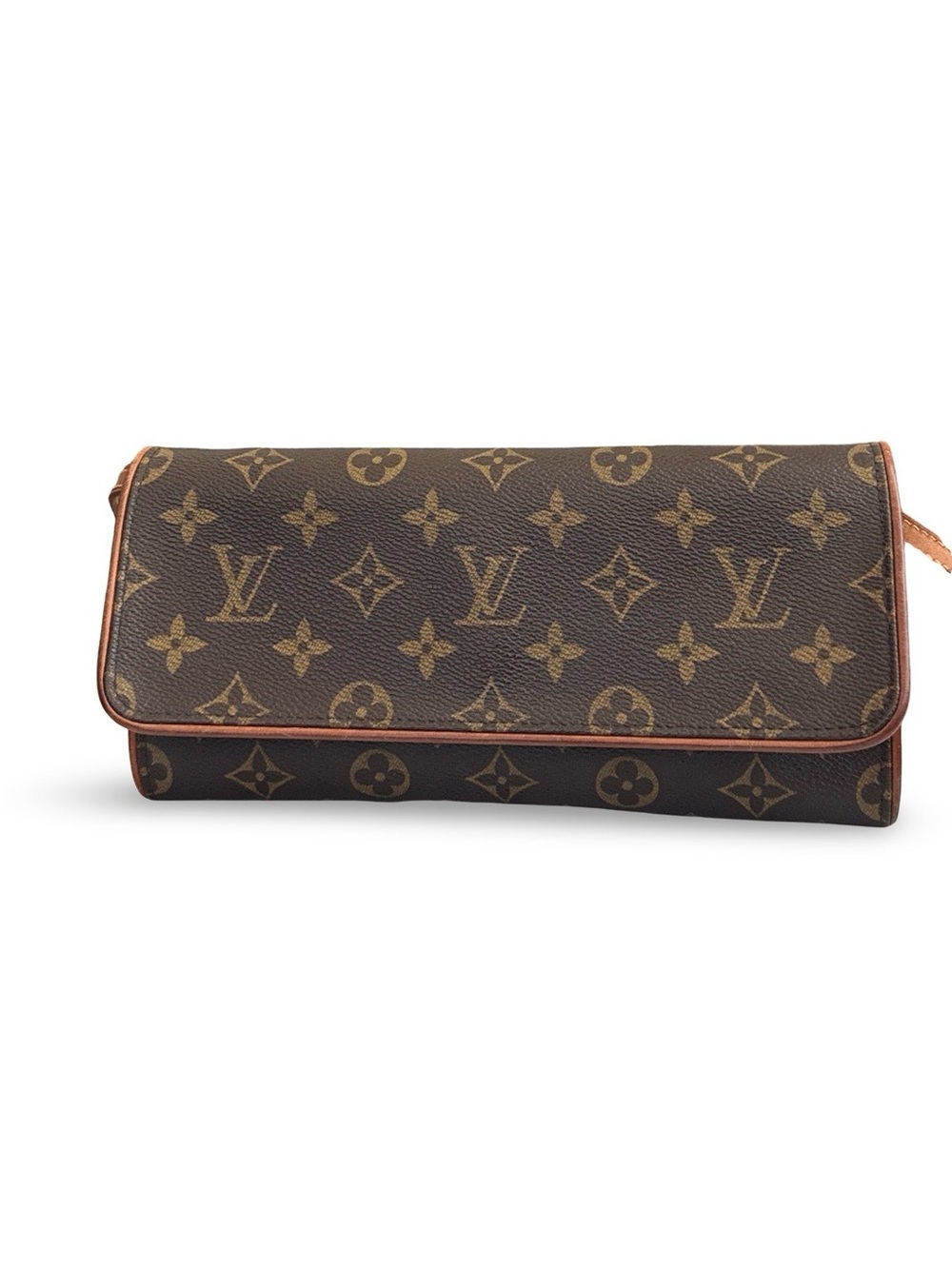 Authentic Louis Vuitton Pochette  Twin GM  Monogram Crossbody Clutch Bag Vintage